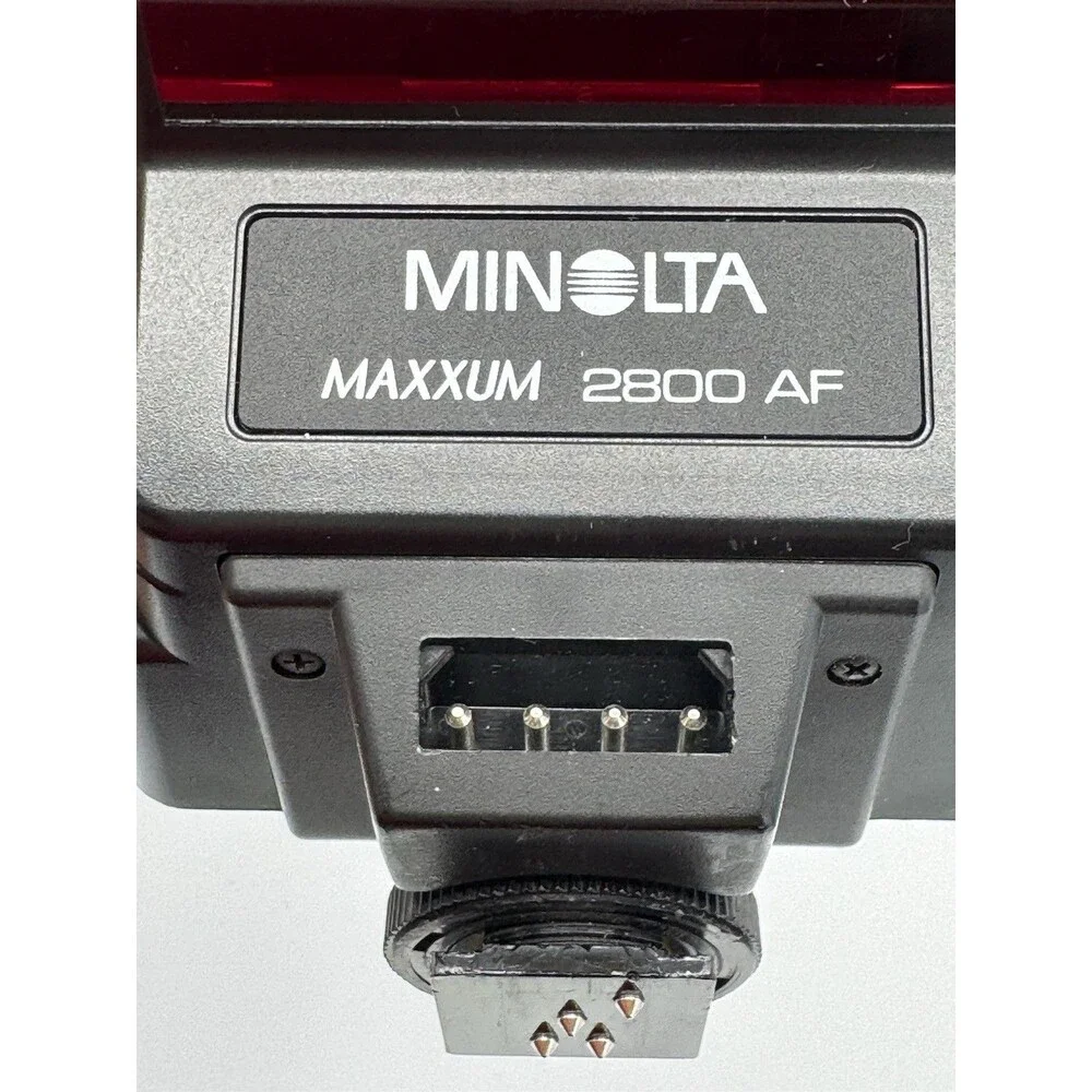 Minolta Maxxum AF 2800AF Flash With Case Tested Working Great